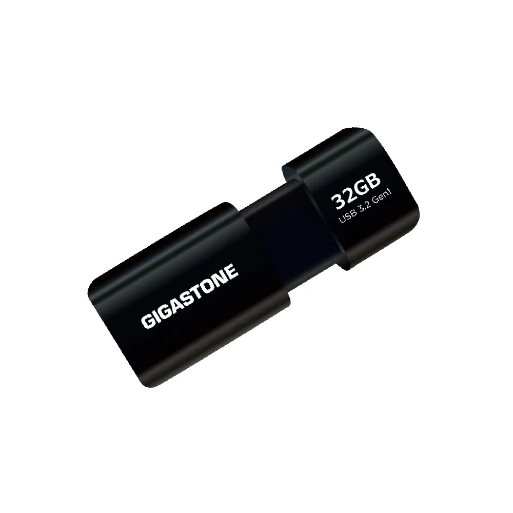 【GIGASTONE 立達】32GB USB3.1/3.2 Gen 1 極簡滑蓋隨身碟 UD-3202黑(32G USB3.2高速隨身碟)