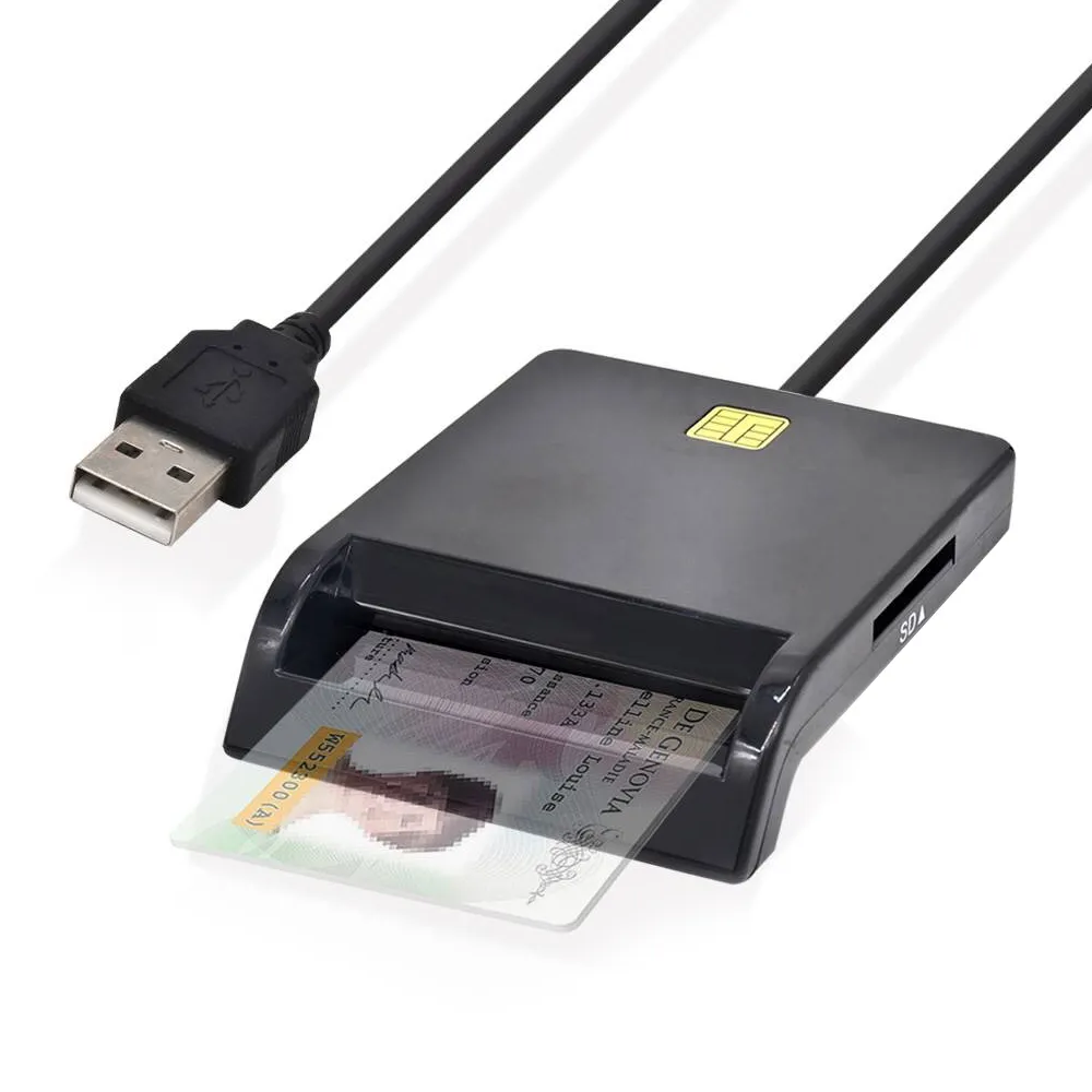 智能IC晶片 四合一讀卡機(USB)