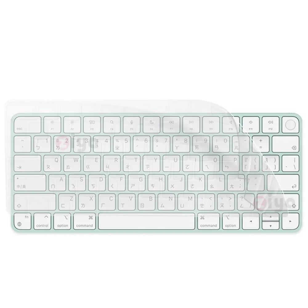 【ZIYA】Apple Mac Touch ID 巧控鍵盤保護膜(TPU材質 A2449 A3118)
