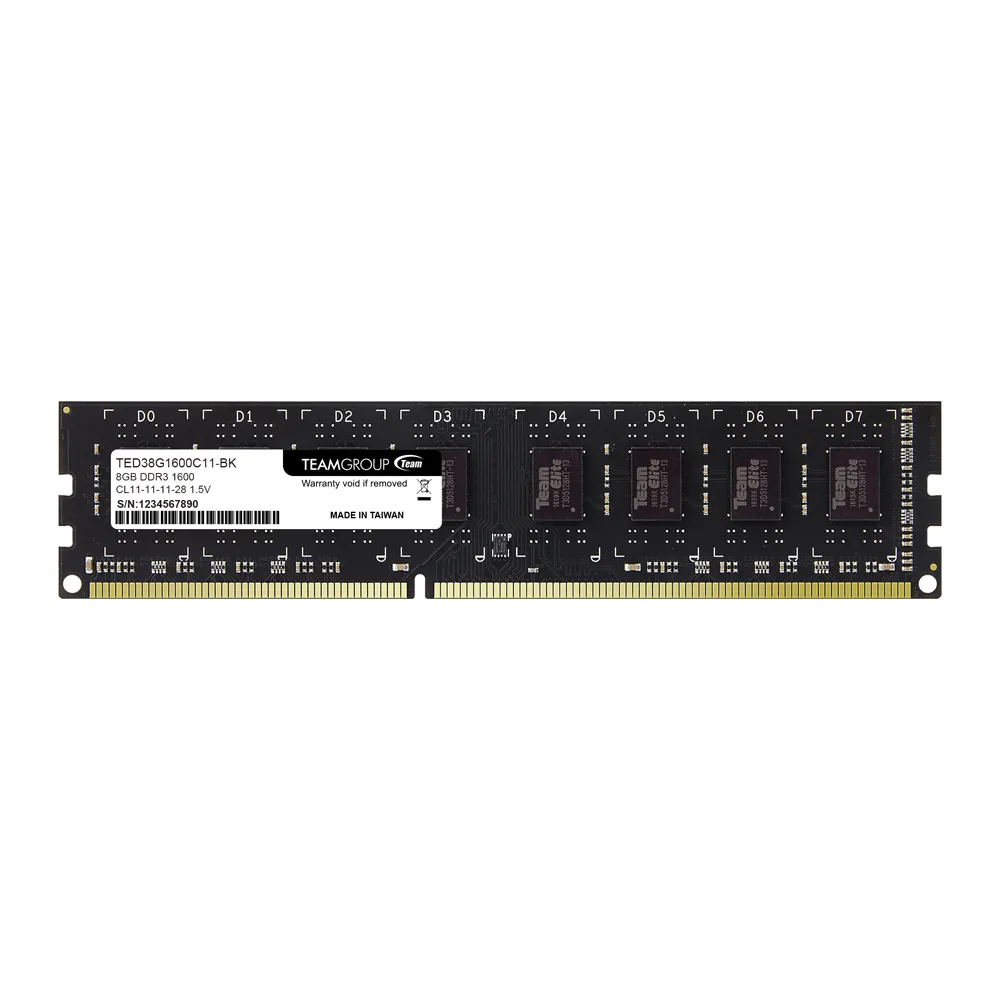 【TEAM 十銓】ELITE DDR3 1600 8GB CL11 桌上型記憶體