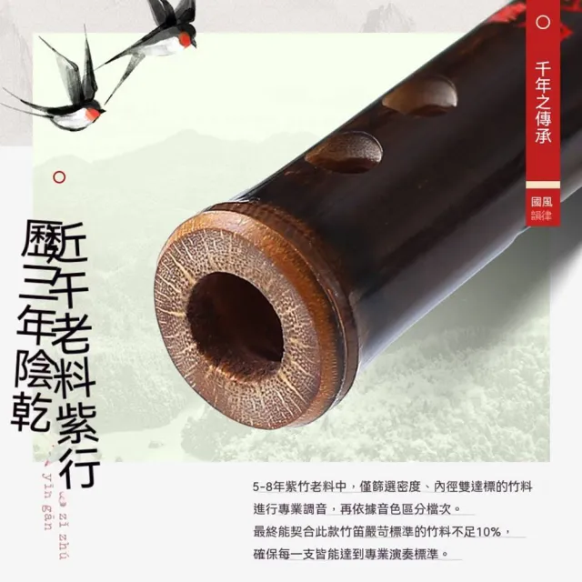 【AnDa 安達】紫竹笛專業演奏級高檔竹笛初學者E調f入門笛子樂器g成人橫笛c