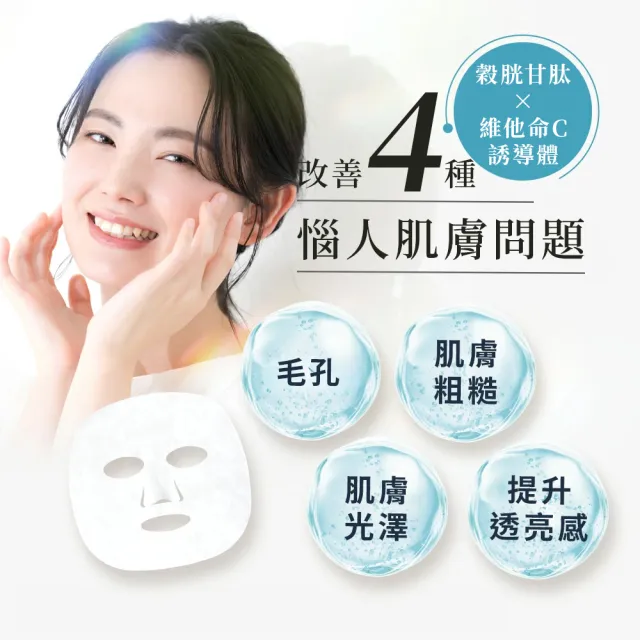 【CAPSULE SERUM 珂蓓思】穀胱極光煥白面膜7入x3包(穀胱甘肽/膠原蛋白/玻尿酸/神經醯胺/菸鹼醯胺/美白)