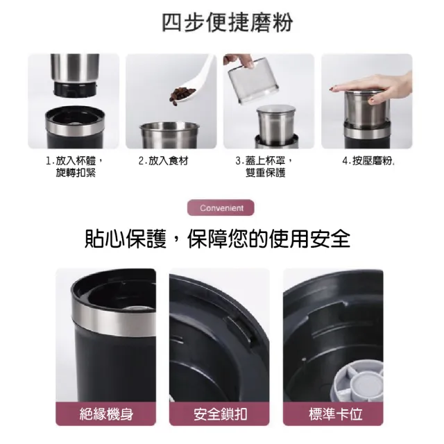 【GAARii】磨粉機 磨豆機 研磨機 咖啡研磨機 中藥材磨藥器 調理機(食材磨粉機 磨豆機)