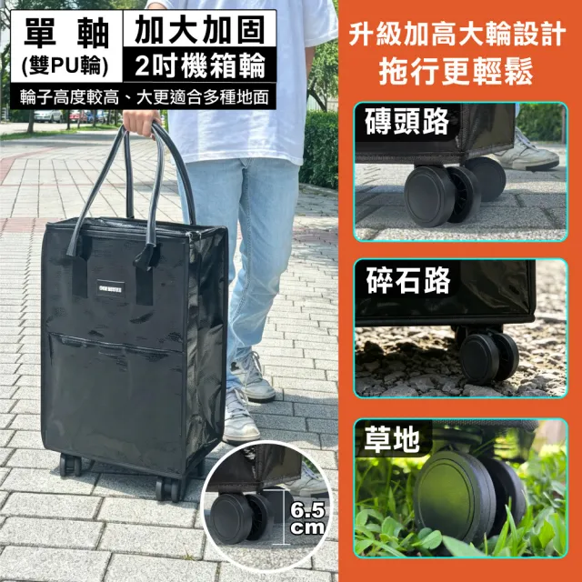 【ONE HOUSE】45L丹邁購物車/S號登機包系列-配件(底板+2吋機箱輪×4顆)