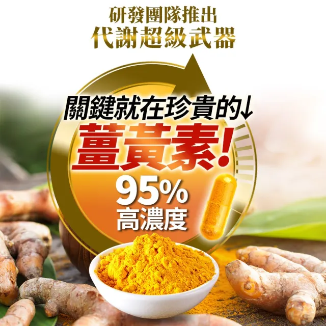【葡萄王】夜極薑黃複方膠囊30粒x3盒 共90粒(95%薑黃 益生菌 綠茶兒茶素 米萃取物 紅豆萃取物)