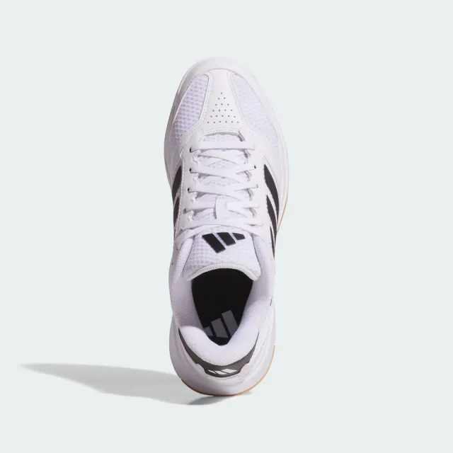 【adidas 愛迪達】Ligra 8 女 室內運動鞋 透氣 舒適 白 黑(IH8118)