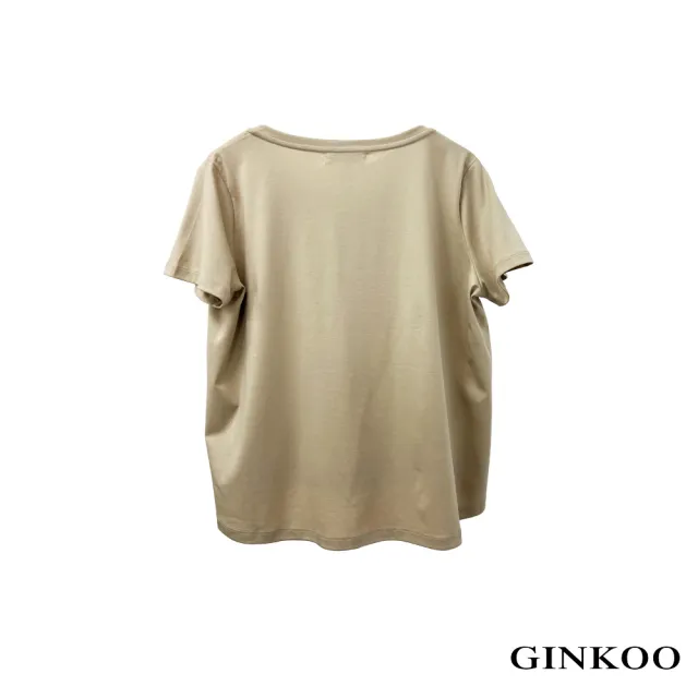 【GINKOO 俊克】愛心電繡珍珠上衣
