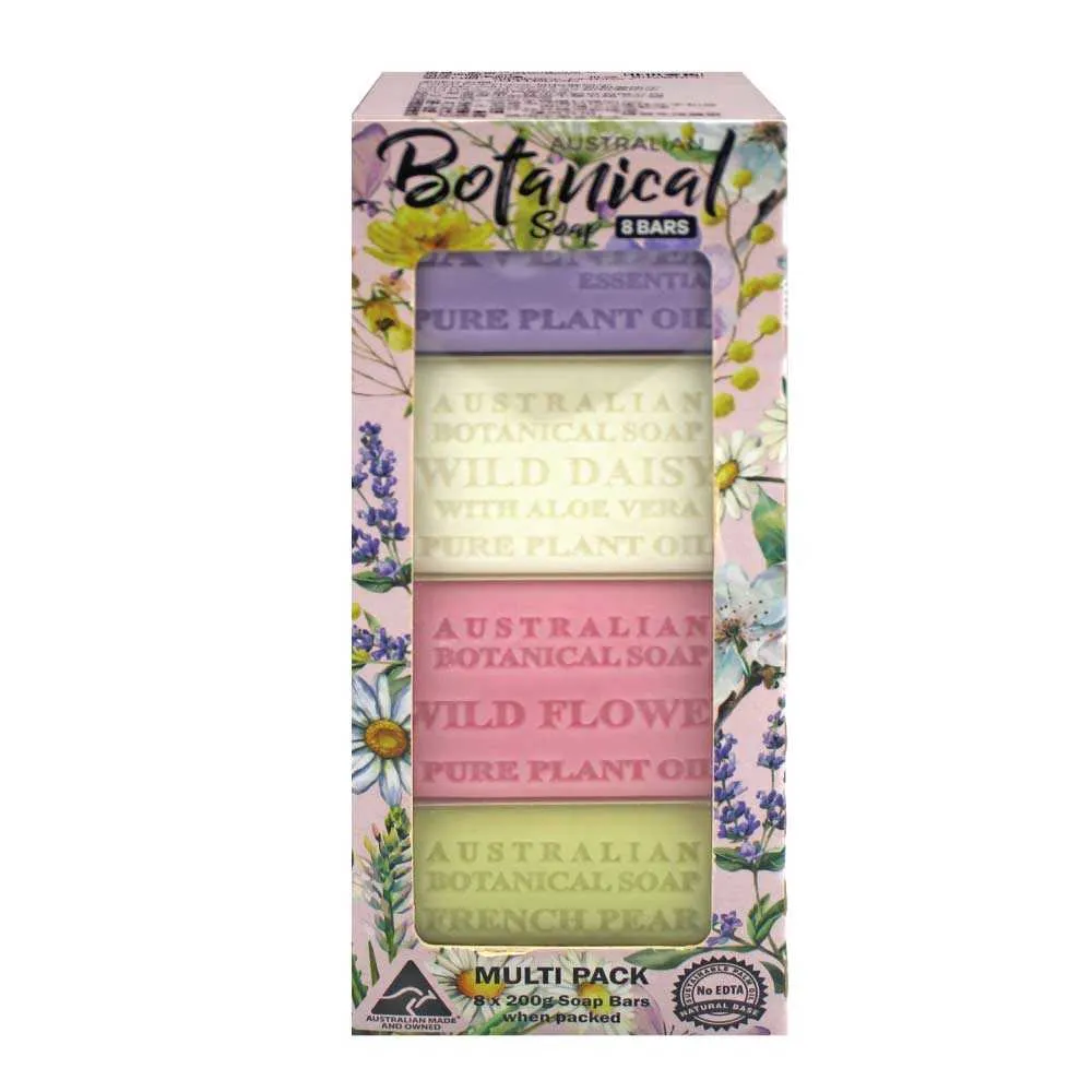 【Australian Botanical Soap】澳洲製植物精油香皂 4種香味(200g*8入/盒)