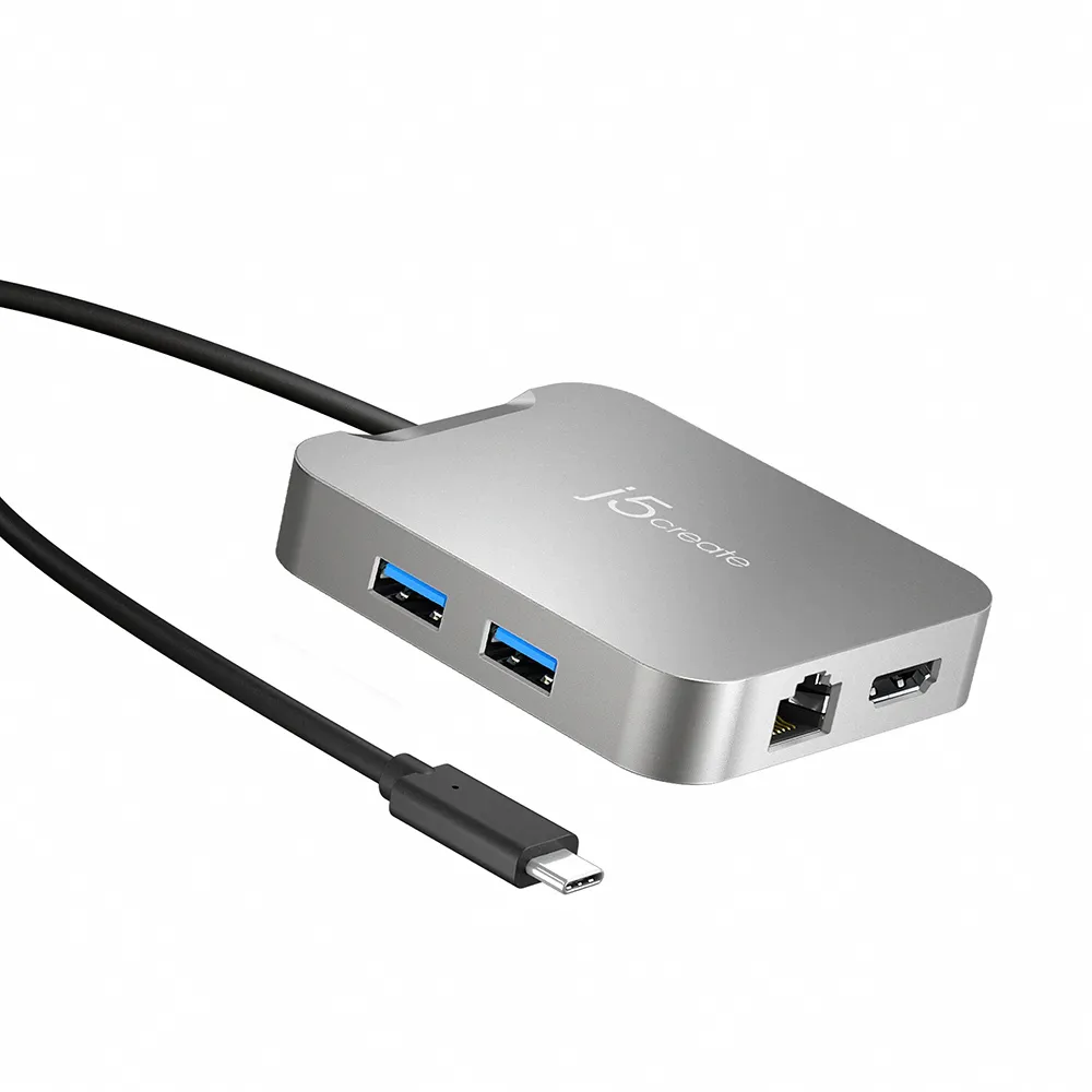 【j5create 凱捷】Google認證4K60 USB-C多功能擴充集線器 – JCD391