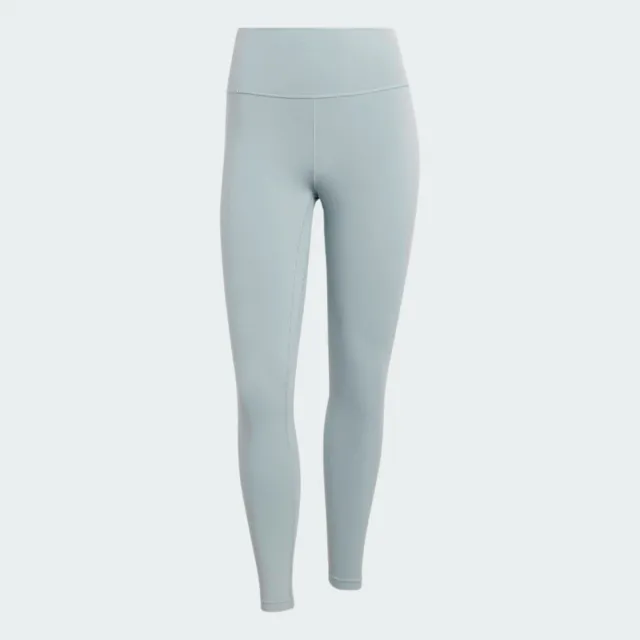 【adidas 愛迪達】All Me 7/8 L 女 緊身褲 內搭褲 灰綠 亞版 九分褲 瑜伽褲(KC4281)