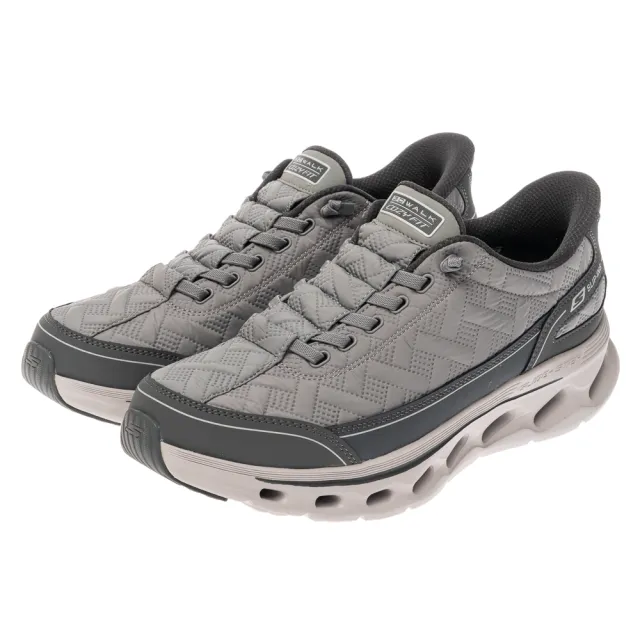 【SKECHERS】男鞋 健走系列 健走鞋 瞬穿舒適科技 GO WALK GLIDE-STEP 2.0 - COZY FIT(217035GRY)