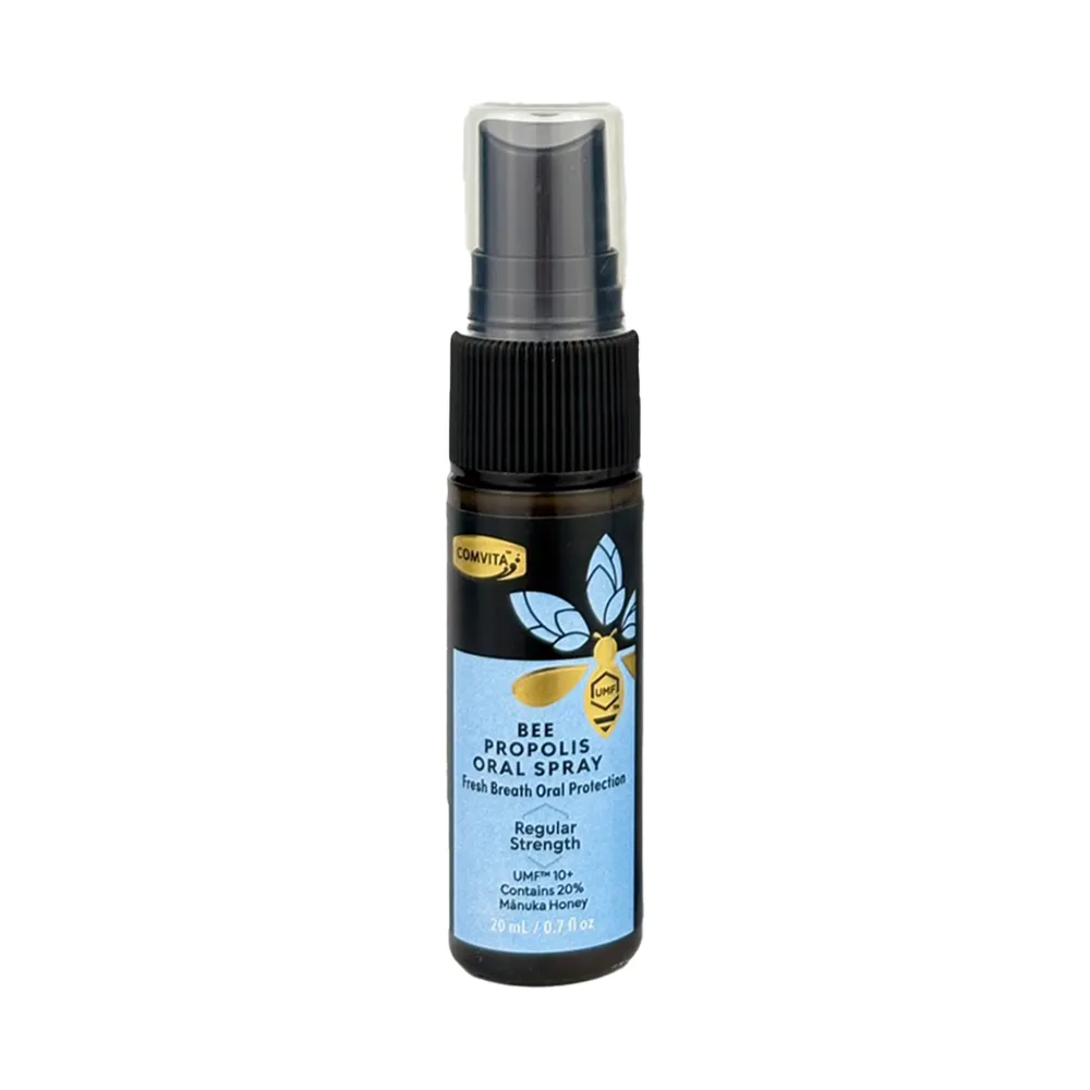 【Comvita 康維他】紐西蘭無酒精蜂膠噴霧 標準型20ml(潤澤 口氣清爽 UMF10+麥蘆卡蜂蜜)