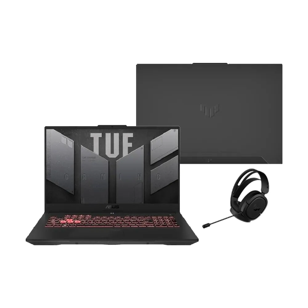 【ASUS 華碩】TUF耳機組★17.3吋GeForce RTX4050 R7 電競筆電(FA707NUG-0092A7445HS/R7-7445HS/16G/1T/W11)