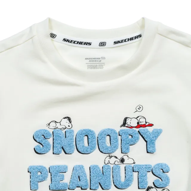【SKECHERS】女童短袖衣 PEANUTS聯名設計 Snoopy 史奴比 (L326G028-00QF)