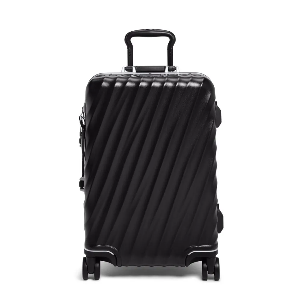 【TUMI】19 Degree 21 吋國際四輪登機箱 - 黑色紋理(TSA 鋁框版)