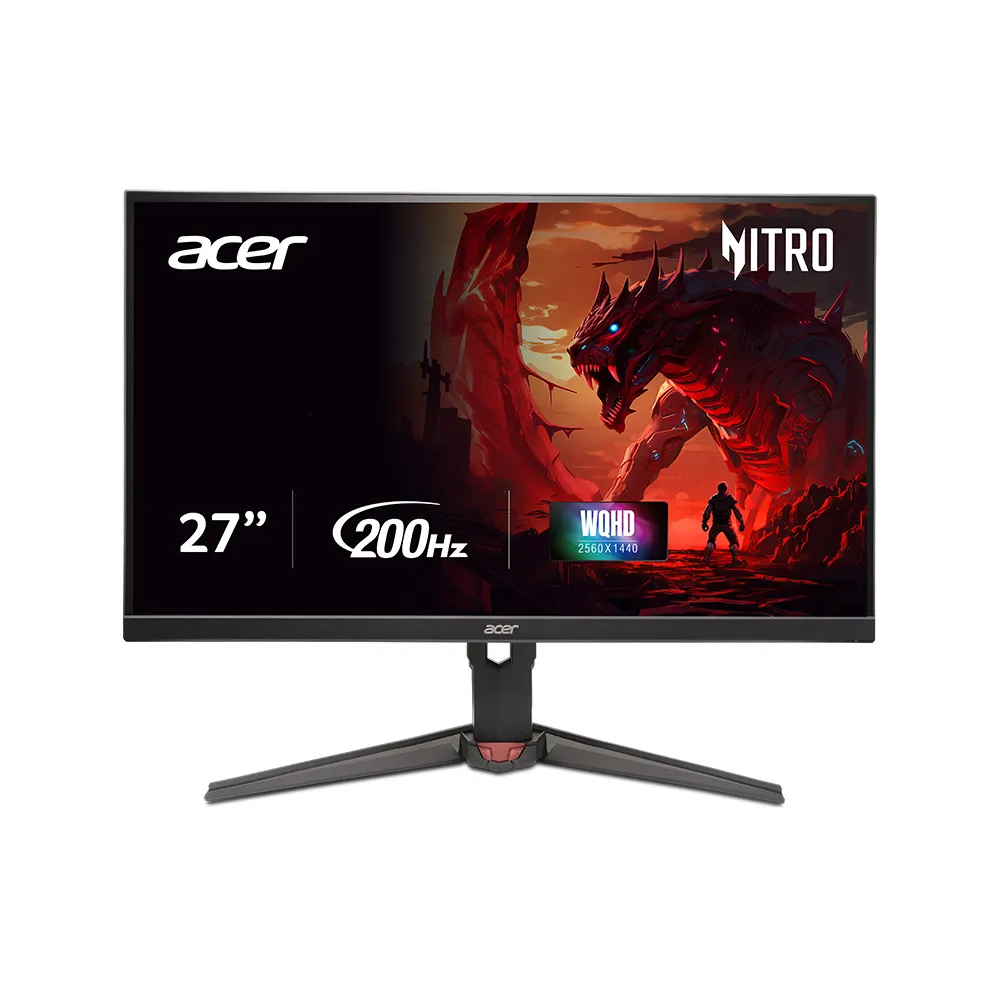 【Acer 宏碁】XV272U X1 27型 IPS 2K 16:9 200Hz電競螢幕(高低升降旋/HDR400/FreeSync/0.5ms)