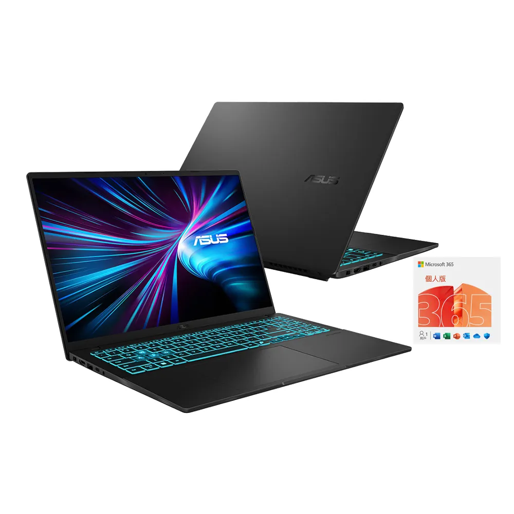 【ASUS 華碩】m365組★16吋Core 7效能RTX3050筆電(V16 V3607VJ/Core 7-240H/16G/512G SSD/RTX3050/W11)