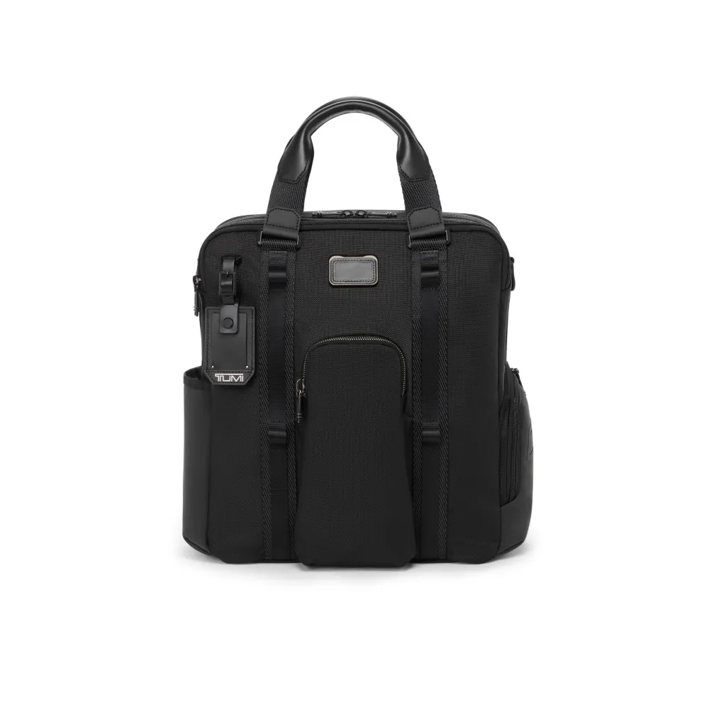 【TUMI】Alpha Bravo Belvoir 彈道尼龍日常隨行托特包 - 黑