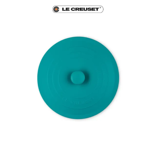 【Le Creuset】耐熱矽膠圓型保鮮蓋20.5cm(加勒比海藍)