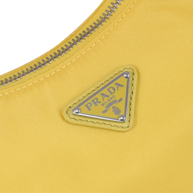 【PRADA 普拉達】Re-Edition 2005 Re-Nylon 二合一尼龍斜背包(黃)