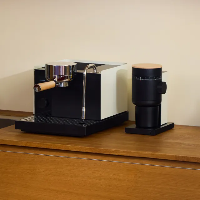 【FELLOW】Espresso Series 1 半自動義式咖啡機 + Opus2 錐刀磨豆機 (芝麻白)