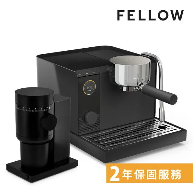 【FELLOW】Espresso Series 1 半自動義式咖啡機 + Opus2 錐刀磨豆機 (曜石黑)