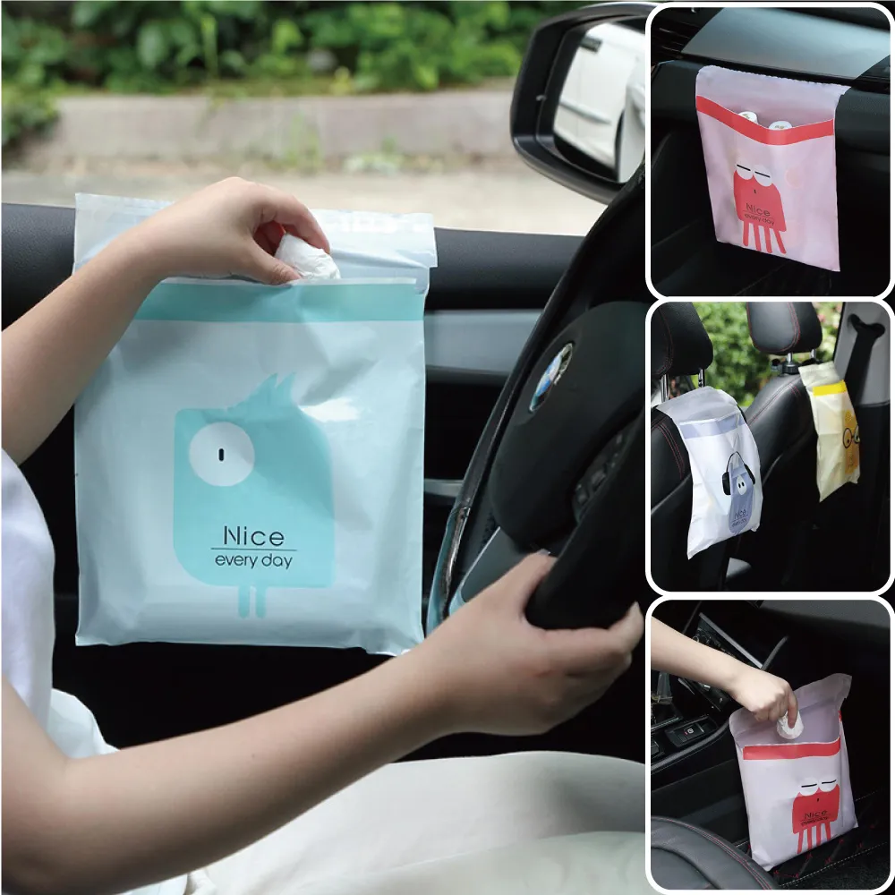 【Mua 姆兒選品】小垃圾袋寵物袋撿便袋拋棄式黏貼車用垃圾袋嘔吐袋分裝袋30入(自黏垃圾袋車用垃圾筒廚餘袋)