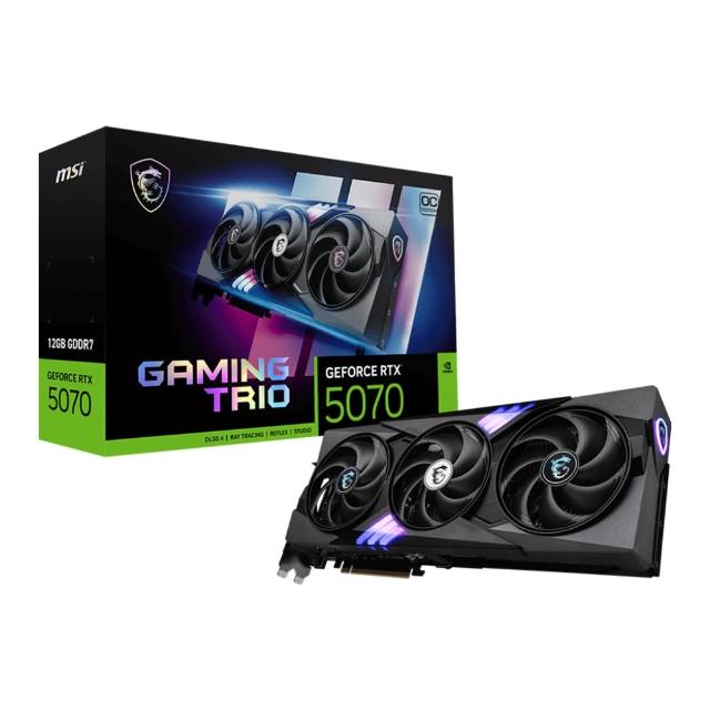 【MSI 微星】GeForce RTX 5070 12G GAMING TRIO OC顯示卡