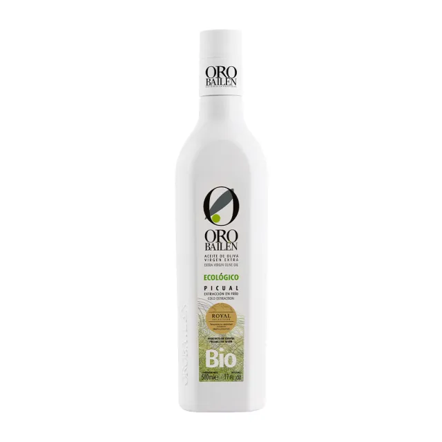 【Oro Bailen 皇嘉】有機100%冷壓初榨橄欖油 500ml 限量禮盒組(歐盟&台灣有機雙驗證 有機生飲等級)