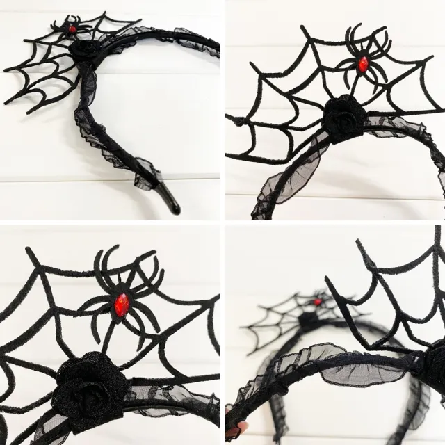 【橘魔法】萬聖節造型髮箍 女巫帽 小惡魔 蜘蛛網 髮飾 髮圈 飾品 角色扮演 道具 裝扮 大人 男童 女童 兒童