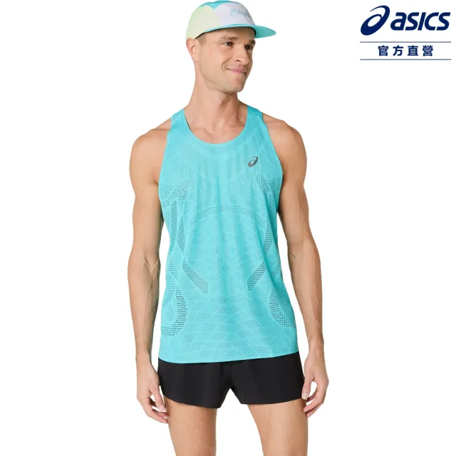 【asics 亞瑟士】METARUN 背心 男款 ACTIBREEZE 海外版 跑步上衣 2011D508-401
