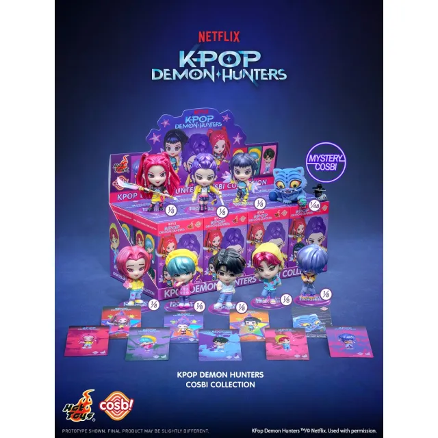 【Beast Kingdom 野獸國】KPOP獵魔女團 Q版公仔 盲盒套組(8入)｜HOT TOYS CBX351