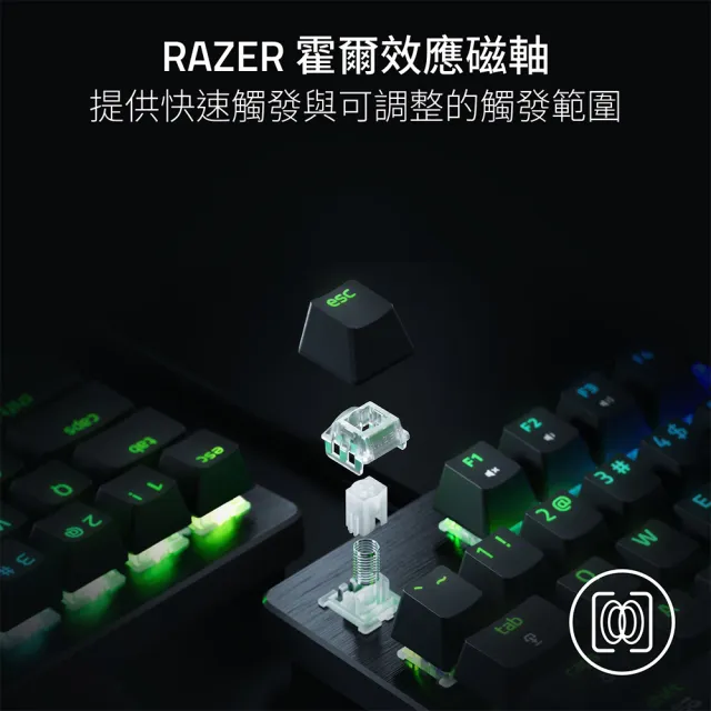 【Razer 雷蛇】獵魂光蛛 Huntsman V3 HE Tenkeyless 8K - 英文 (磁軸)