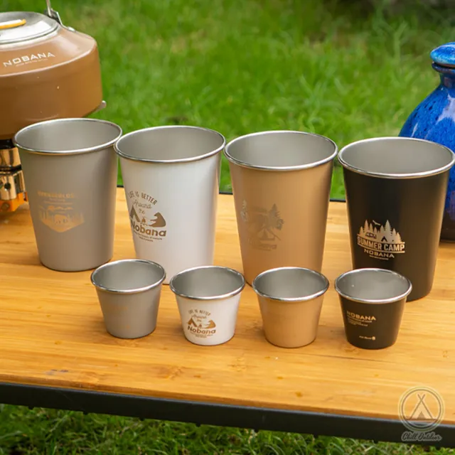 【Chill Outdoor】Nobana 不鏽鋼迷你小酒杯 50ml 4入一組(shot杯 烈酒杯 子彈杯 一口杯 吞杯)