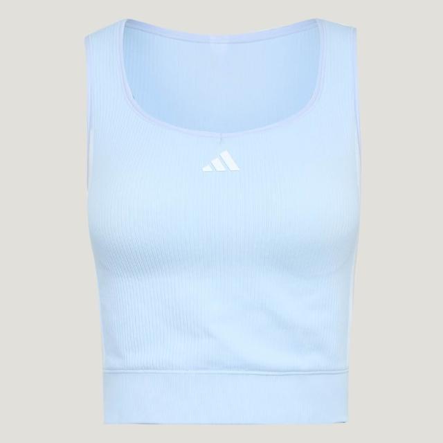 【adidas 愛迪達】運動 休閒 無袖 背心 女上衣 3S DCE 2IN1 TANK(LF0075)