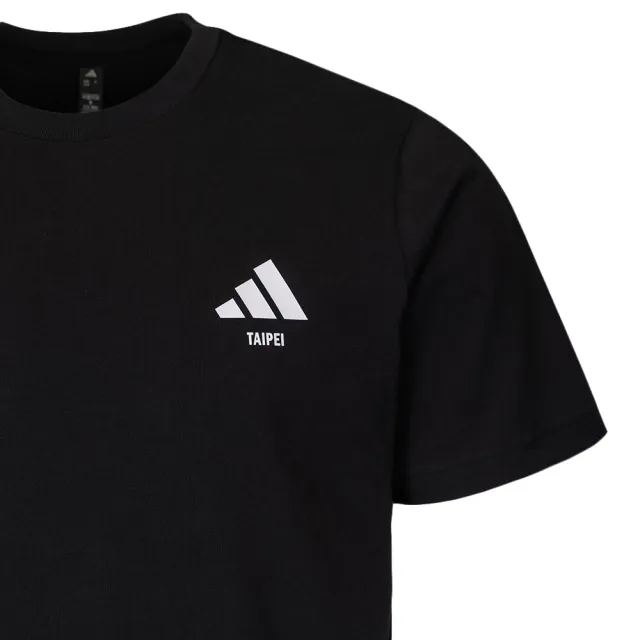【adidas 愛迪達】Taipei Tee 男款 女款 黑色 珍珠奶茶 印花 T恤 運動 休閒 短袖 LE1254