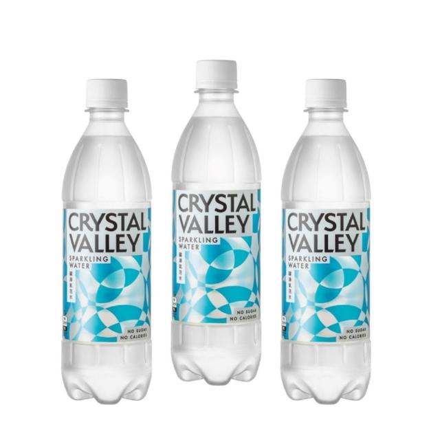 【金車】CrystalValley礦沛氣泡水585mlx3箱(共72入)