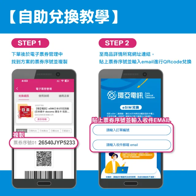 【環亞電訊】eSIM日本Docomo 5天吃到飽(日本網卡 docomo 原生卡 不降速 沖繩 大阪 北海道 eSIM)