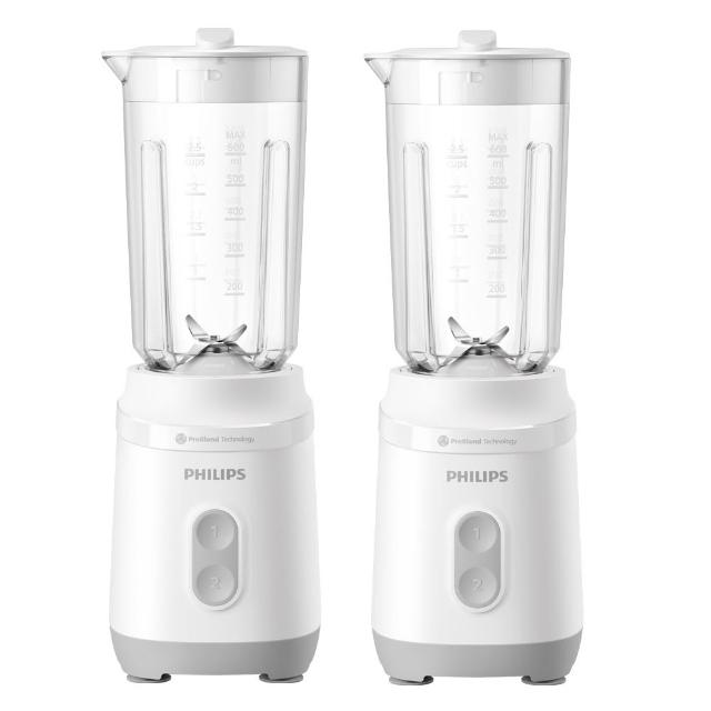 【Philips 飛利浦】超值2入組_活氧迷你果汁機_HR2510/01