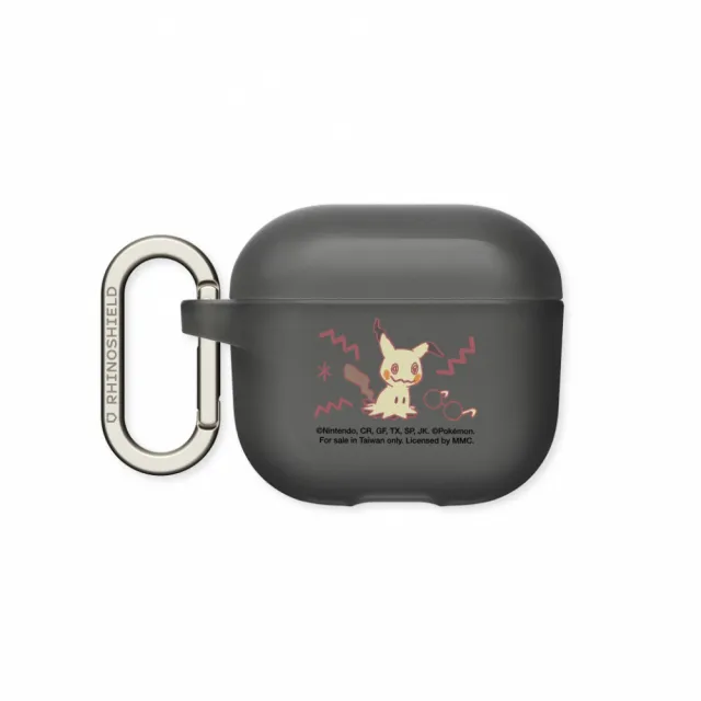 【RHINOSHIELD 犀牛盾】適用AirPods 4/Pro 3/Pro 2 防摔耳機保護殼/暖色系列-謎擬Q(寶可夢)