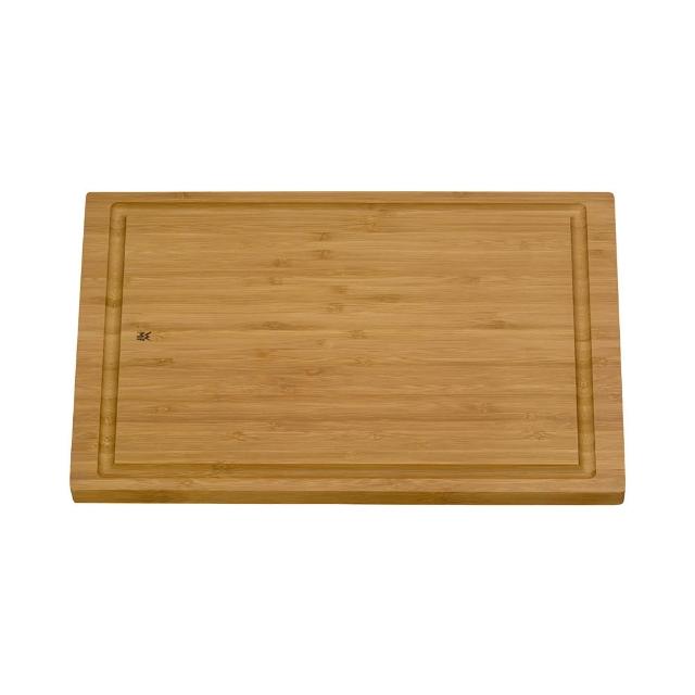 【WMF】天然竹製加厚砧板(中款 38x25cm) 竹韌砧板 竹砧板 切菜板 集水溝槽