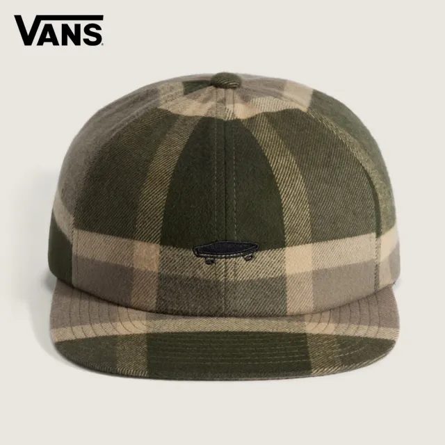 【VANS】Salton Jockey 咖啡色格紋棒球帽