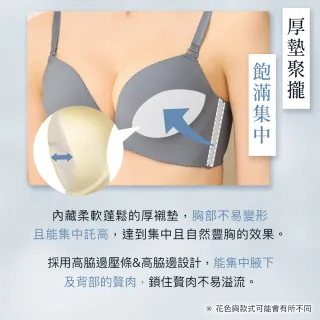 【aimerfeel】單品內衣薄紗蕾絲超盛內衣-粉紅色-1103413-PI