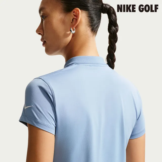 【NIKE GOLF】NikeCourt Slam 女款 Dri-FIT 短袖有領衫 藍色(IH3202-486)