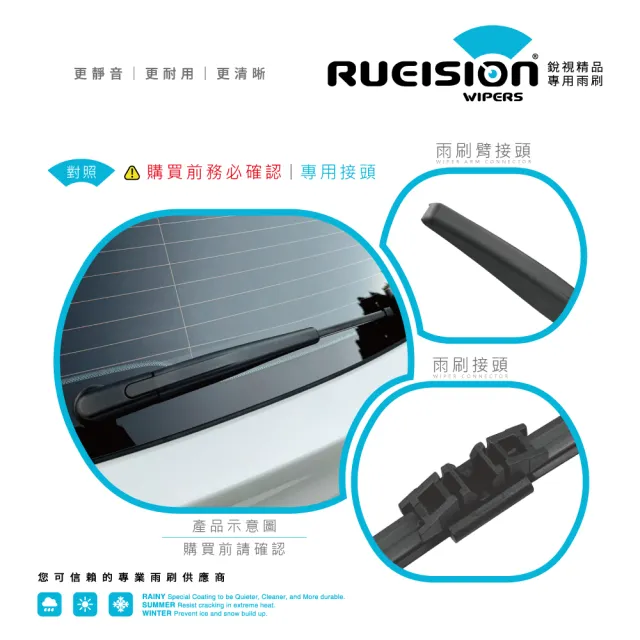 【RUEISION 銳視雨刷】FORD FOCUS MK4 MK4.5 矽膠 後雨刷 11吋（2019-）