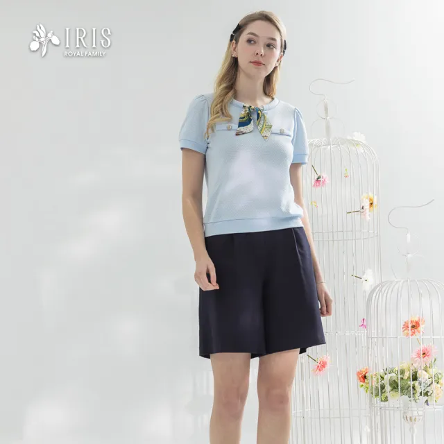 【IRIS 艾莉詩】質感西裝短褲-2色(52309)