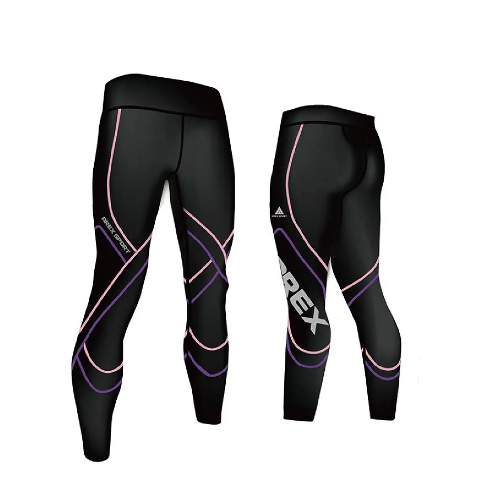 【AREXSPORT】百岳山友推薦 女萊卡經典強力包覆壓縮褲 粉紫 登山壓縮褲 水陸兩用褲 台灣製壓力褲