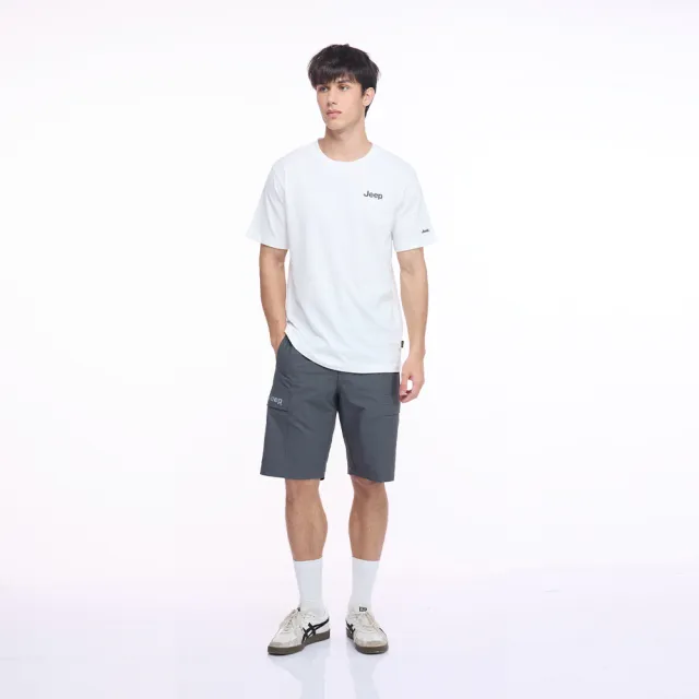 【JEEP】男裝 北極熊童趣印花短袖T恤(白色)