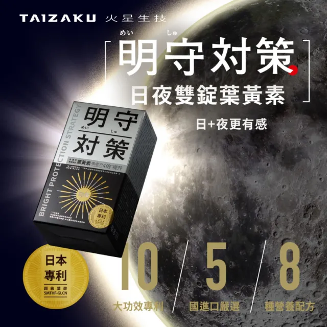 【TAIZAKU 火星生技】武倍魚油 60粒 +明守對策 葉黃素日夜錠40顆(金盞花 葉酸 山桑子 游離型＋酯化型)