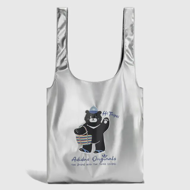 【adidas 愛迪達】Tp Bear Tote A 托特包 肩背 手提 銀 黑熊 台北(LD6392)